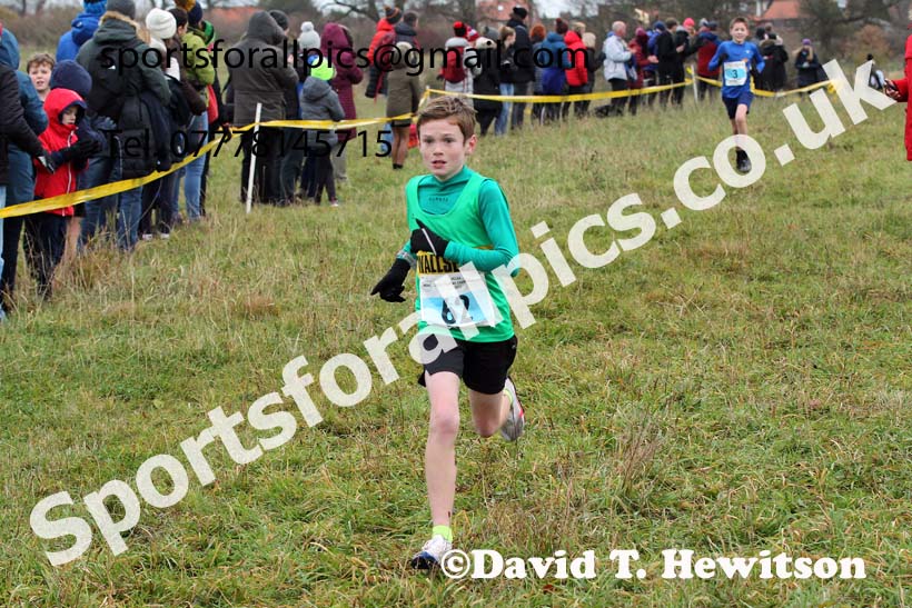 Boys under-13s, 2021 North Eastern Cross Country Championships, Sedgefield. Photo: David T. Hewitson/Sports for All Pics